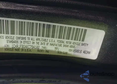 2019 Jeep Grand Cherokee Limited 4X4 из США, поврежденный, VIN 1C4RJFBG4KC794102